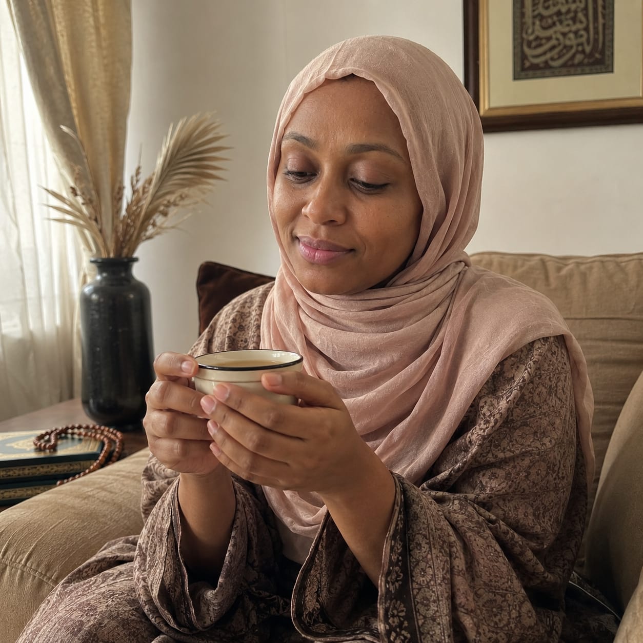 Aisha at home